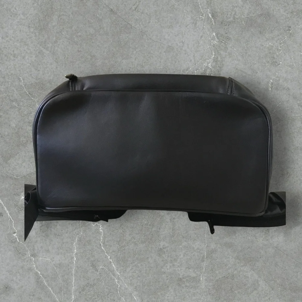 Tumi Black leather Laptop Backpack